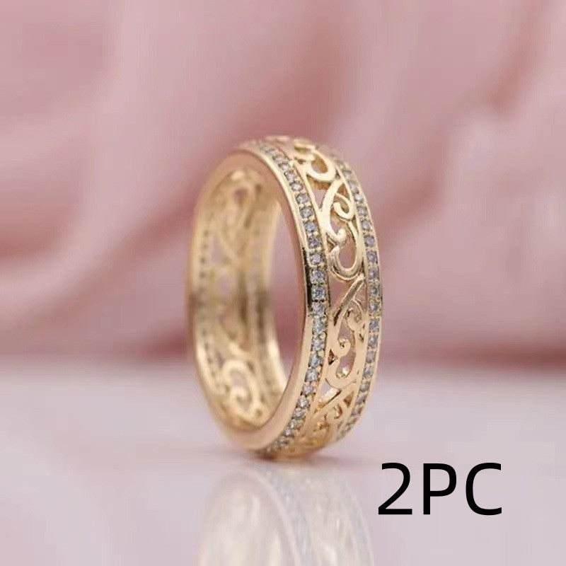 Diamond Hollow Ring Elegant And Elegant
