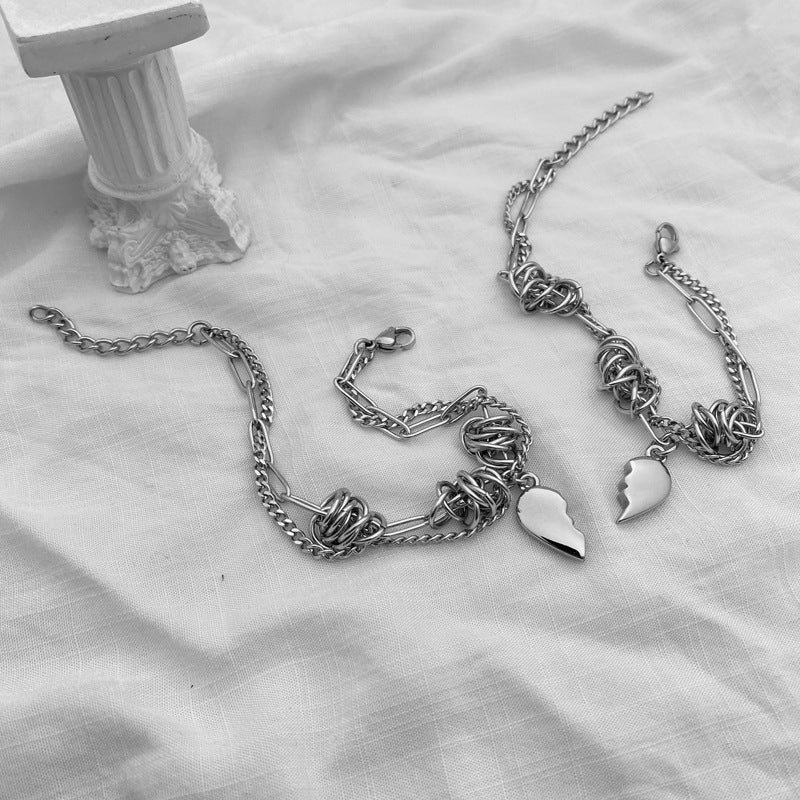 Heartbreaking Girls Attracting Magnets A Pair Of Couple Bracelets